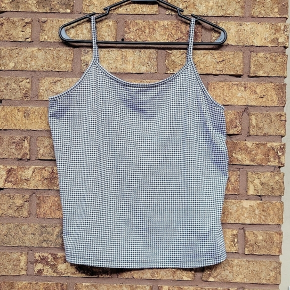 Lane Bryant Tops - Lane Bryant Women's White & Black Checkered Tank Top Size 14/16W
